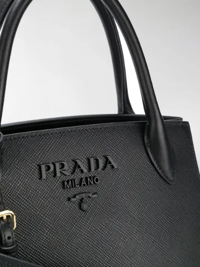 prada monochrome tote bag