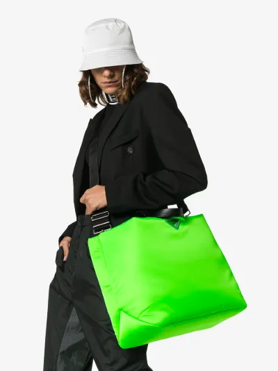 prada neon pouch