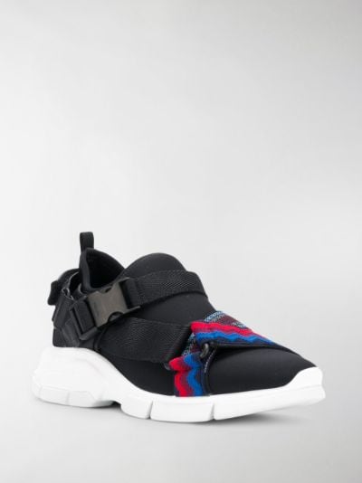 Prada Neoprene buckle sneakers black 