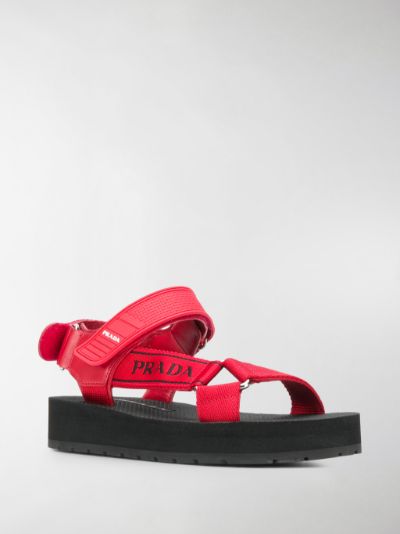 prada red sandals