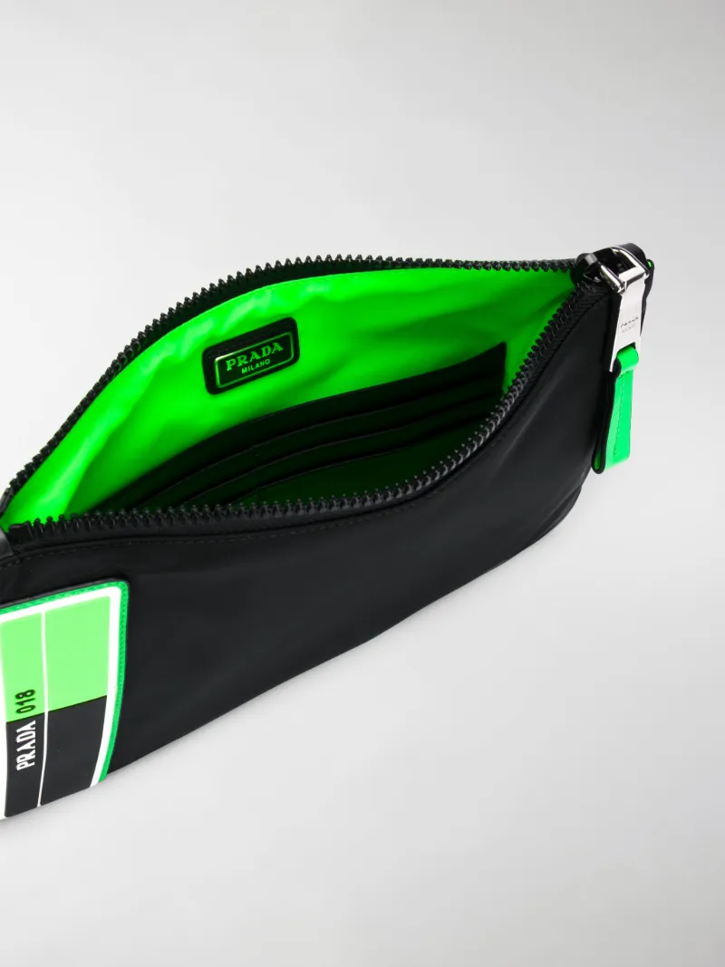 prada neon pouch