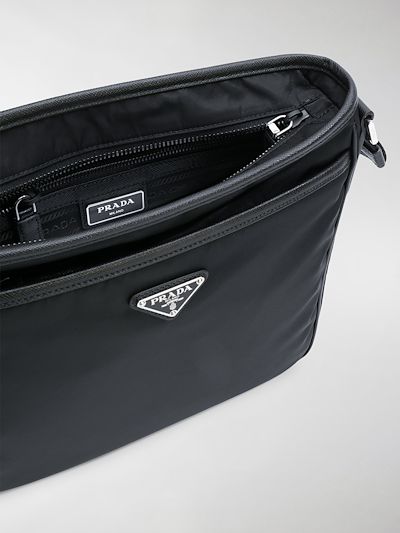 prada black nylon shoulder bag