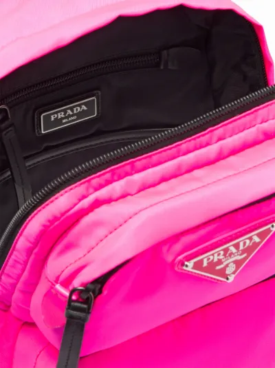 prada neon backpack