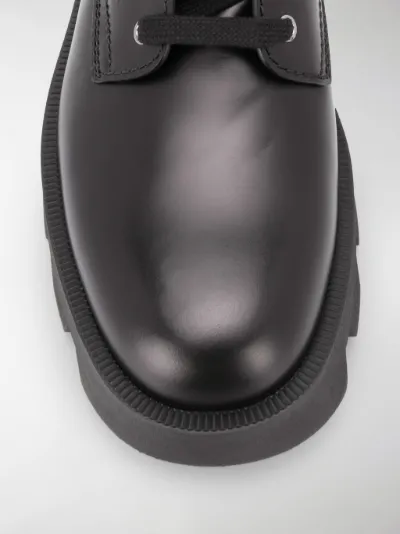 prada panelled combat boots