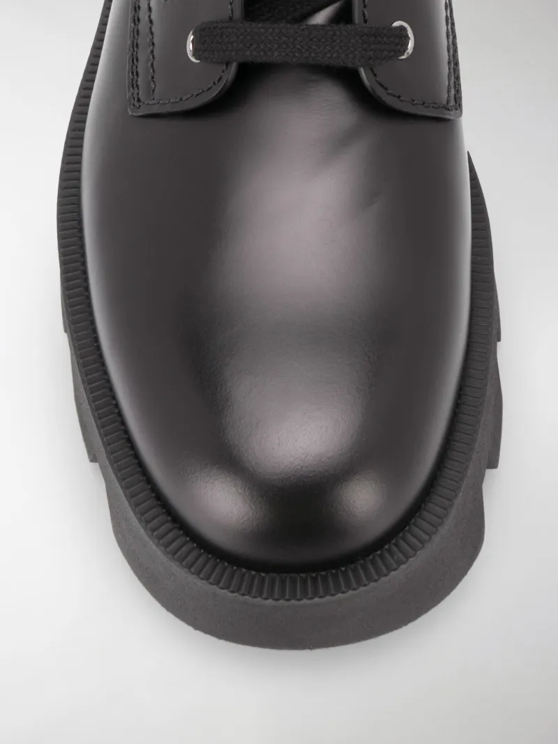 prada panelled combat boots