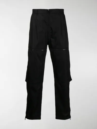 Prada Pantaloni con zip nero | MODES