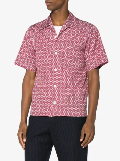 patterned bowling shirt