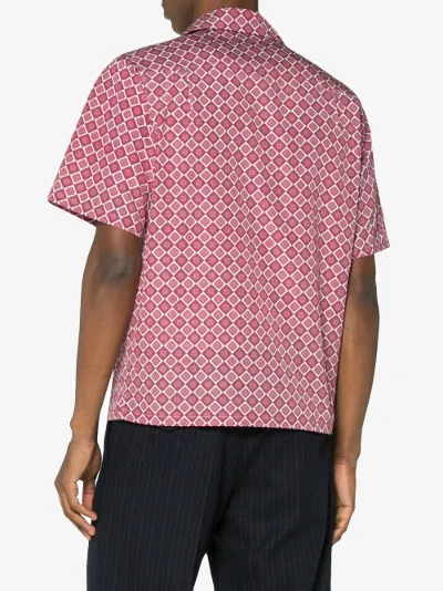 patterned bowling shirt