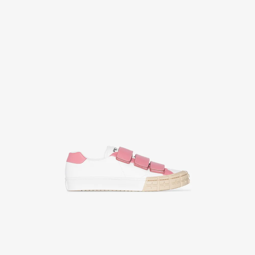 prada pink and black sneakers