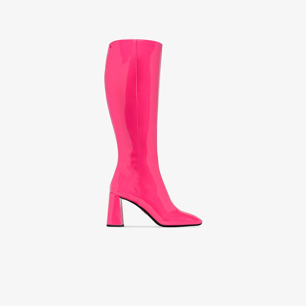 prada pink combat boots