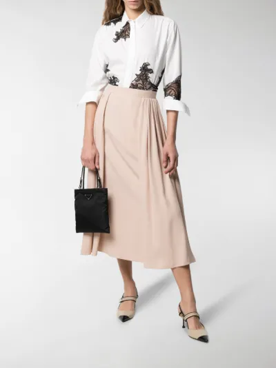 mid length pleated dress
