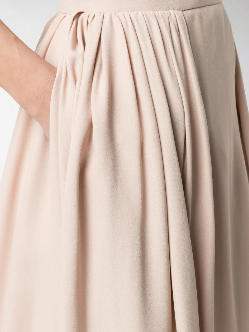 mid length pleated dress