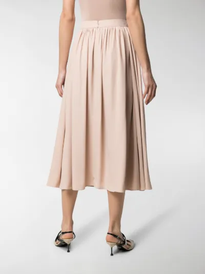 mid length pleated dress