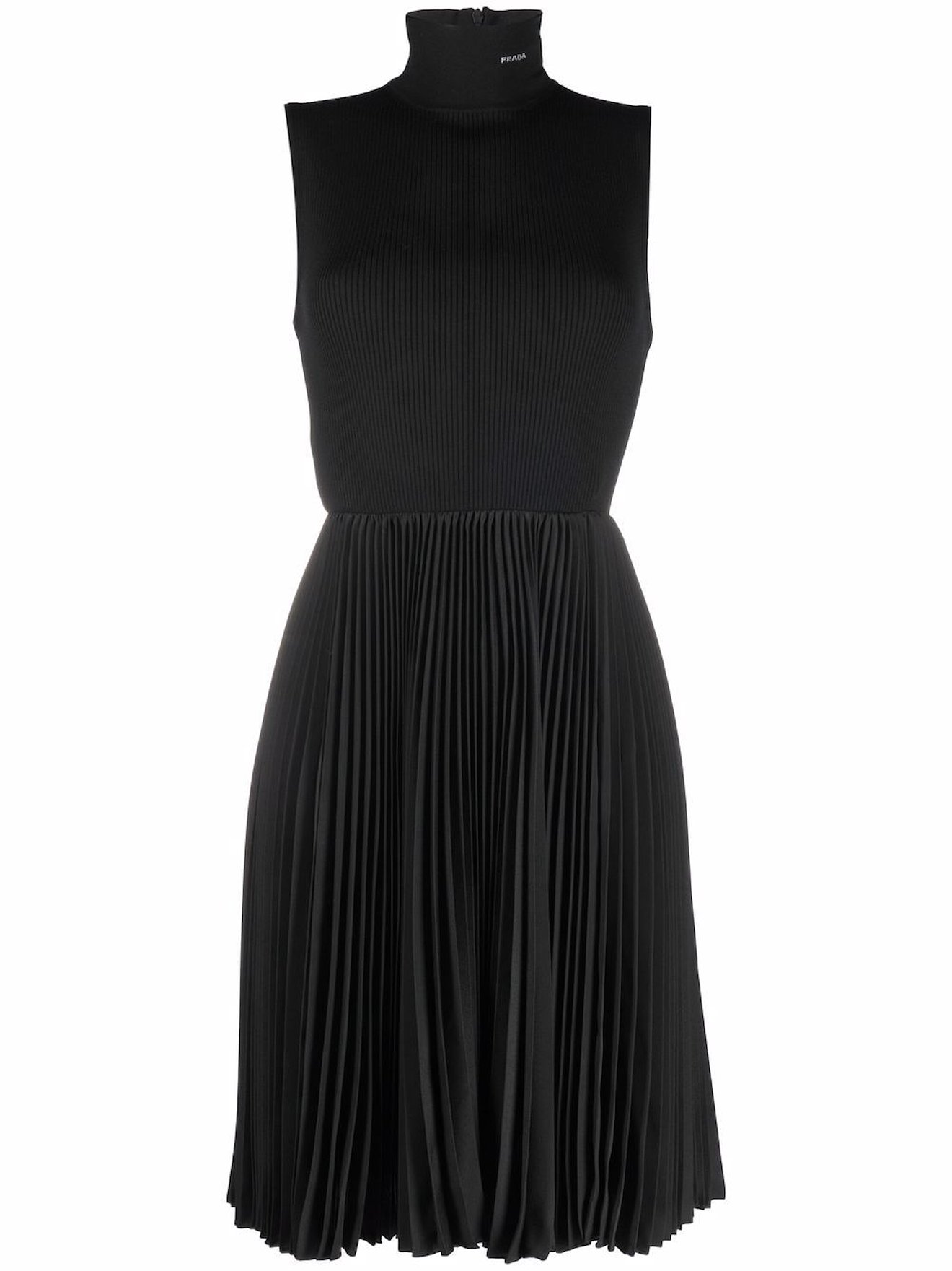 pleated wool dress