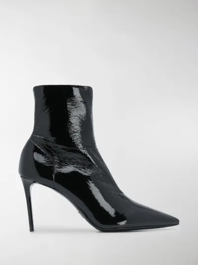 prada pointed toe ankle boots