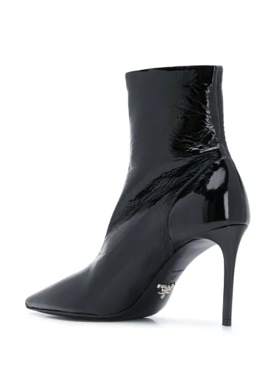 prada pointed toe ankle boots