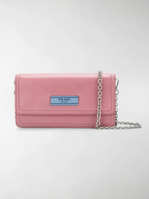 Prada - Portafoglio Etiquette con tracolla