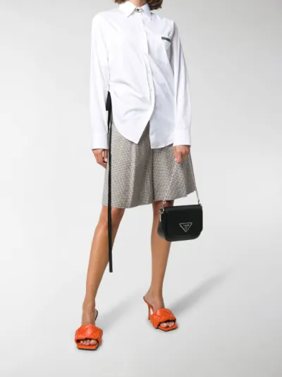 nylon and leather prada identity shoulder bag