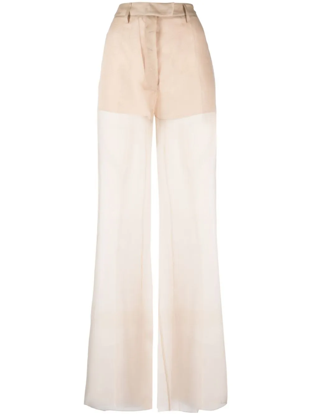 Prada pressed-crease organza trousers | Eraldo.com BV