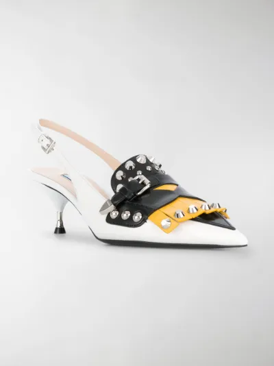 scarpe prada con borchie