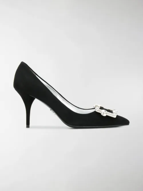 Prada - Pumps con fibbia decorata