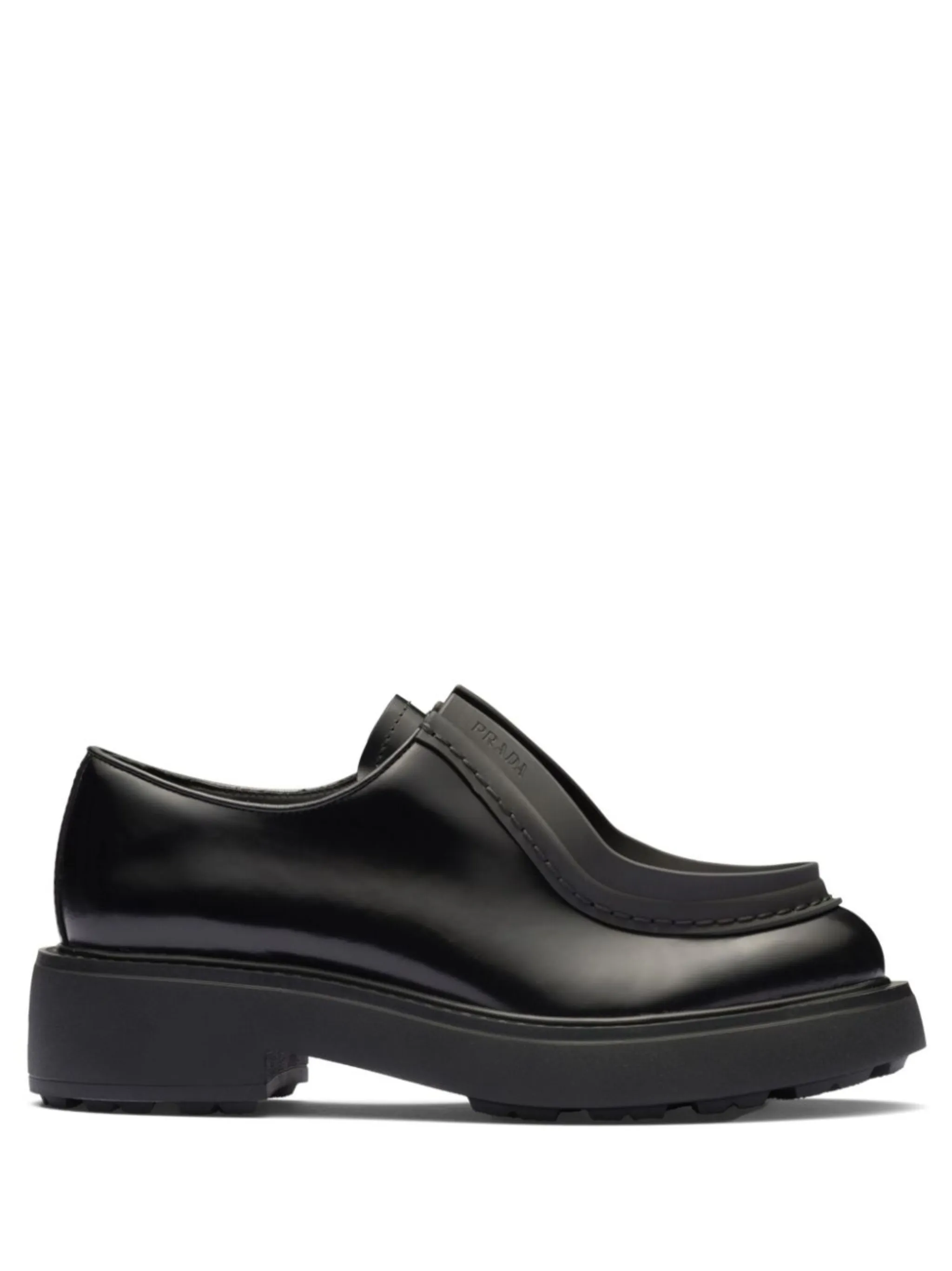 Prada flat hotsell lace up sneakers/shoe.