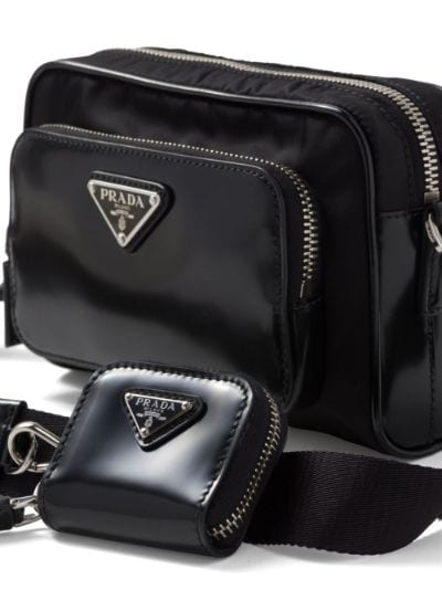 Re-Nylon and brushed leather shoulder bag | Prada | Eraldo.com US