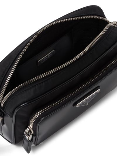 Re-Nylon and brushed leather shoulder bag | Prada | Eraldo.com US