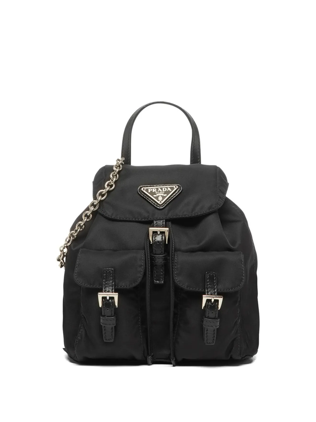 mini backpack with chain straps