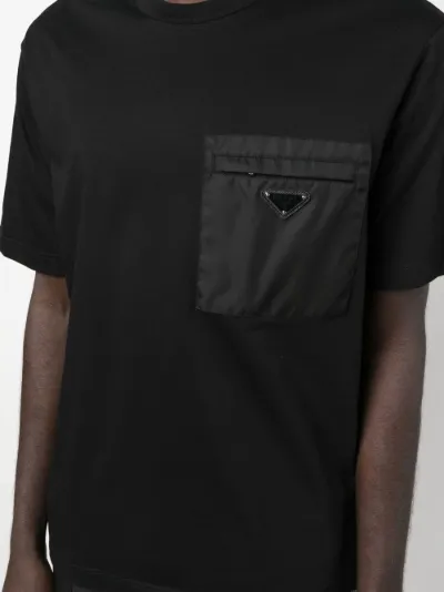 Prada Re Nylon panelled T shirt Eraldo UK