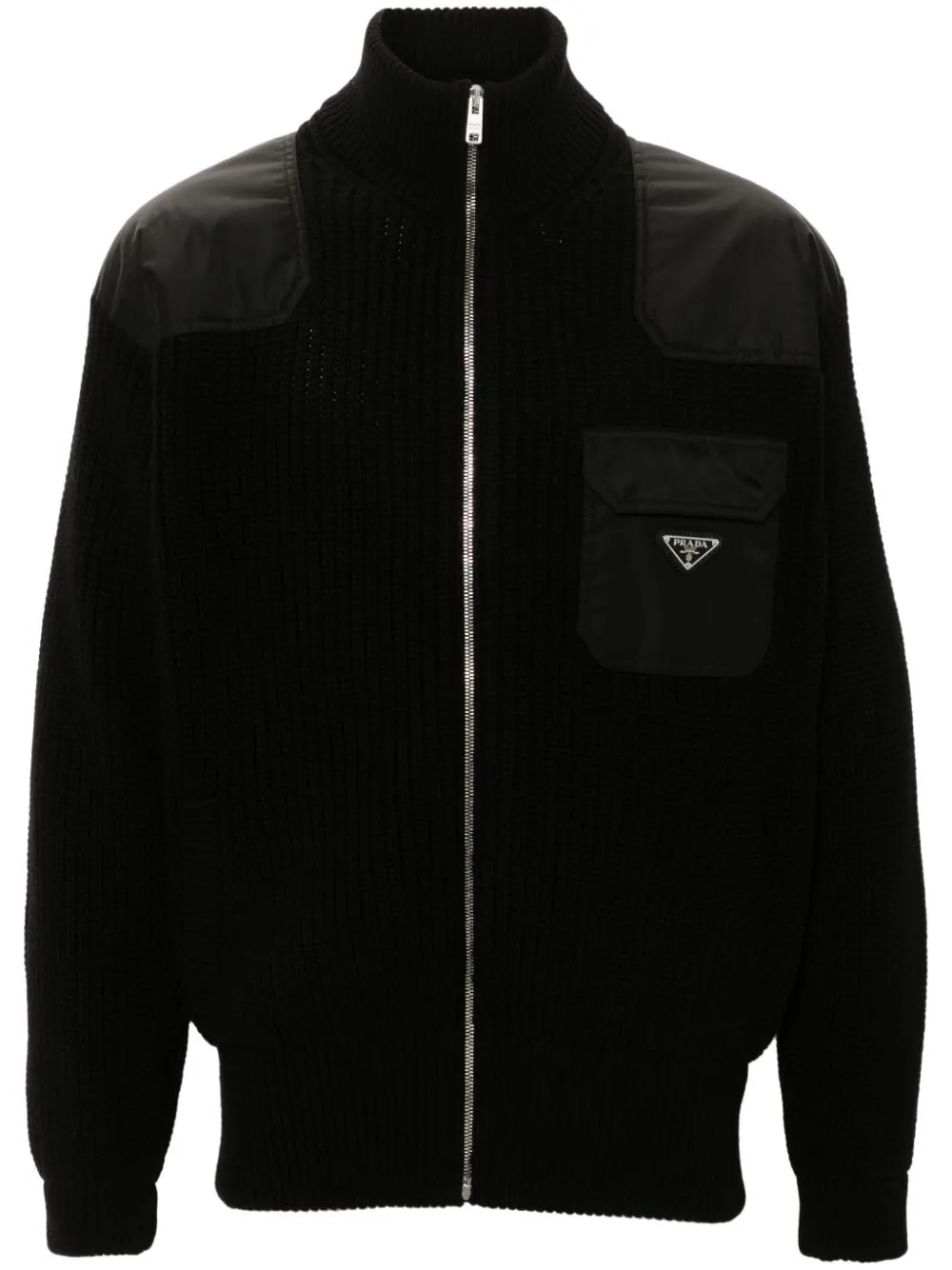 Prada Re Nylon panelling cardigan Eraldo FK