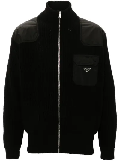 Prada wool cardigan best sale