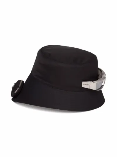 Re-Nylon pouch-detail bucket hat 