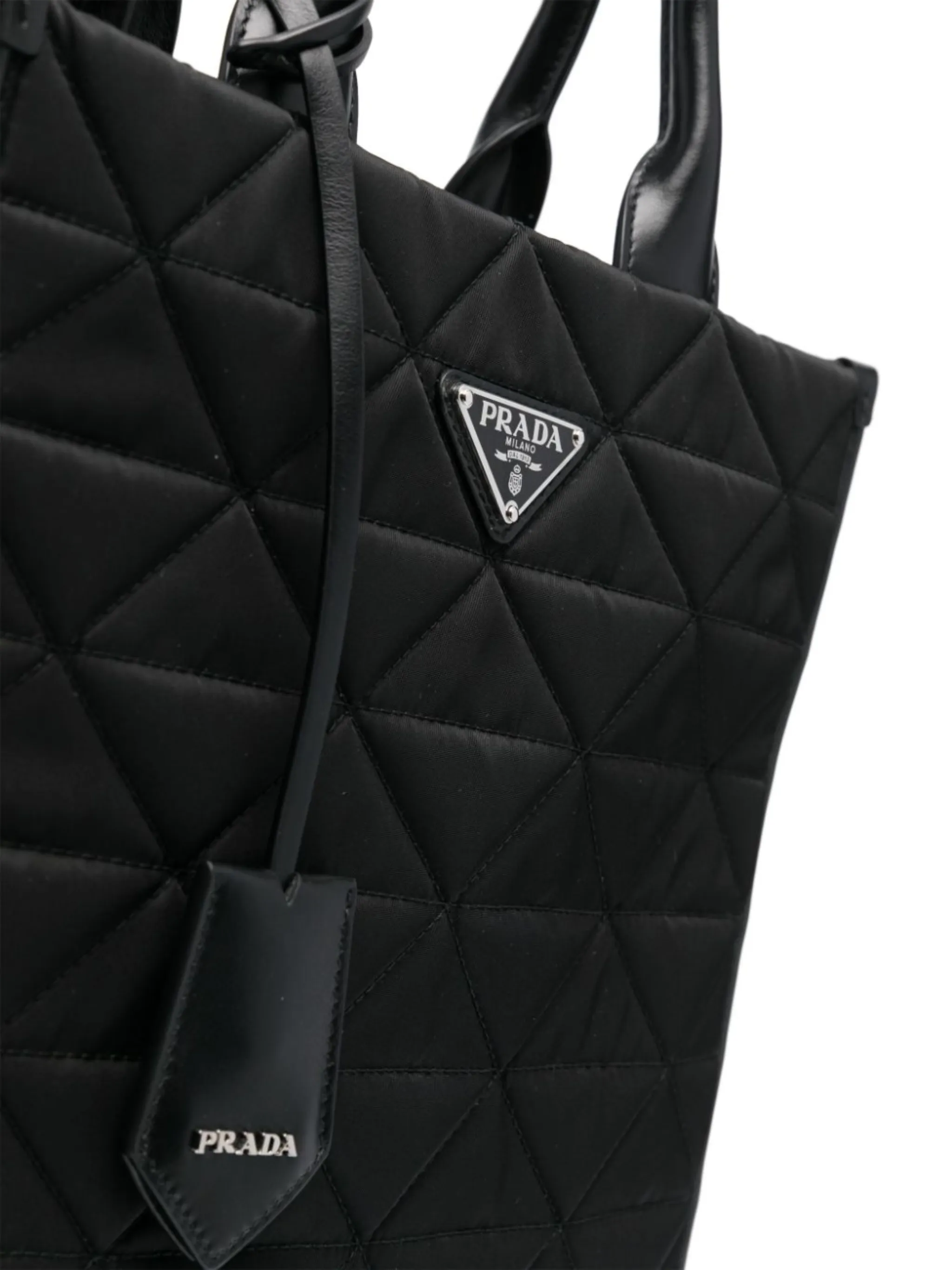 Prada quilted nylon tote online