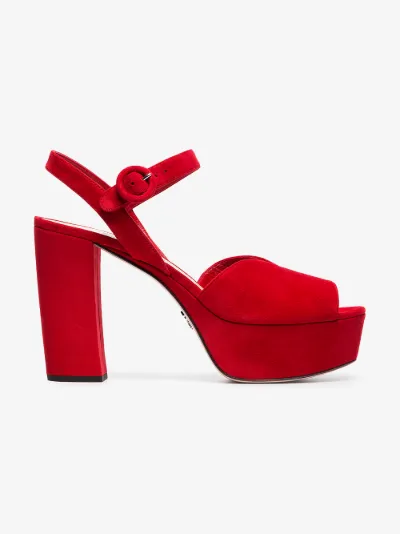 red platform shoes