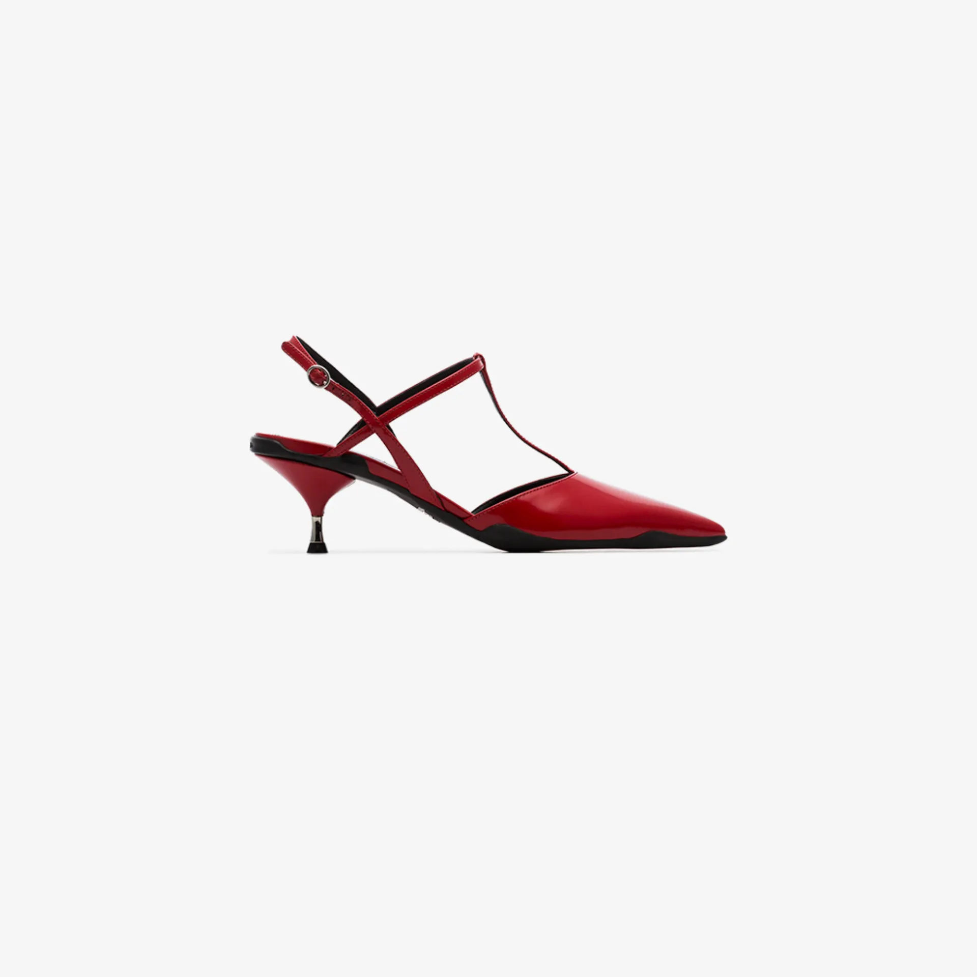 red t bar court shoes