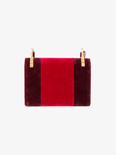 prada red velvet bag