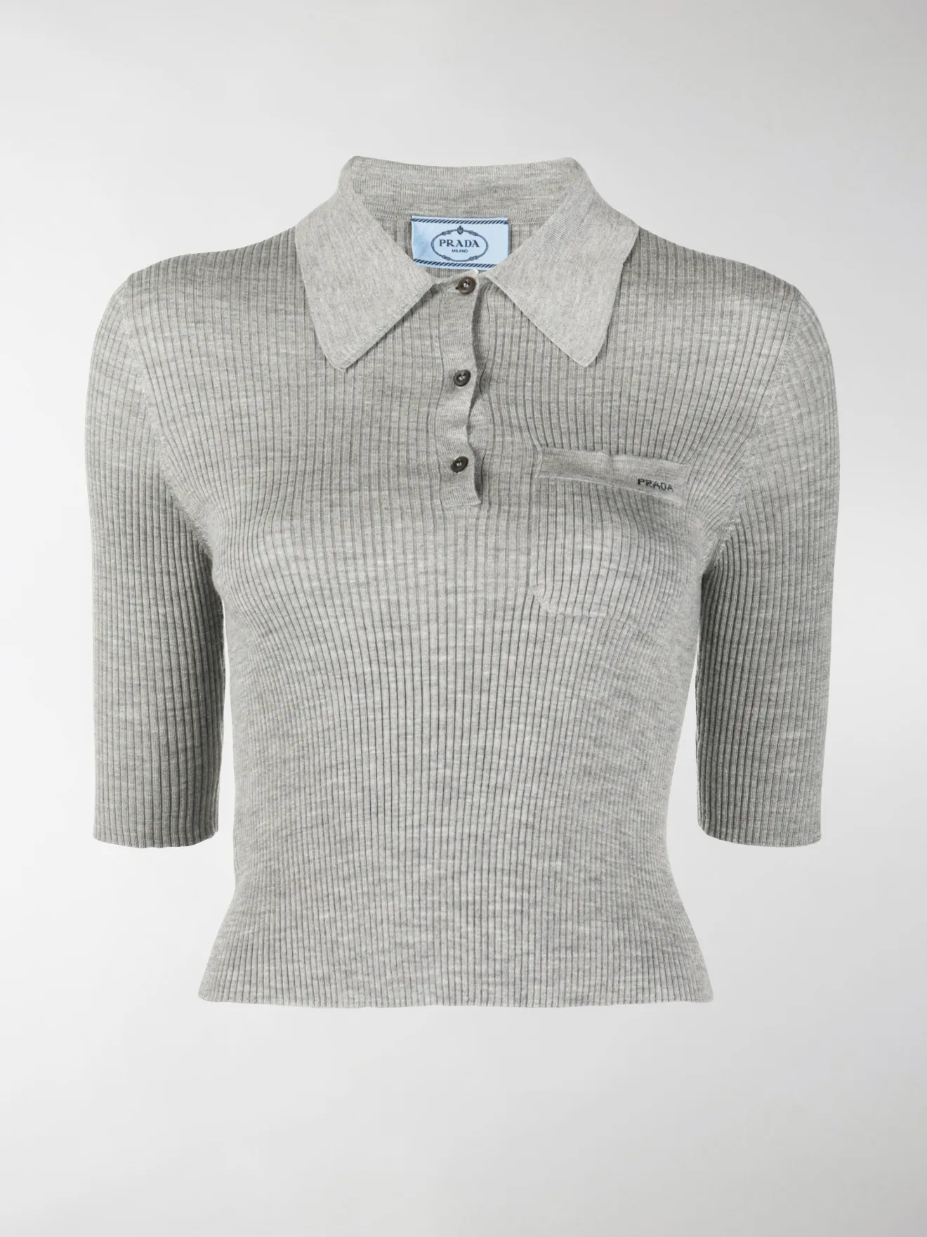 prada polo grey