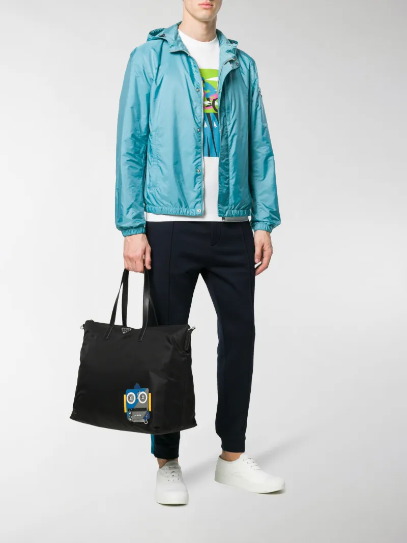 prada robot tote bag