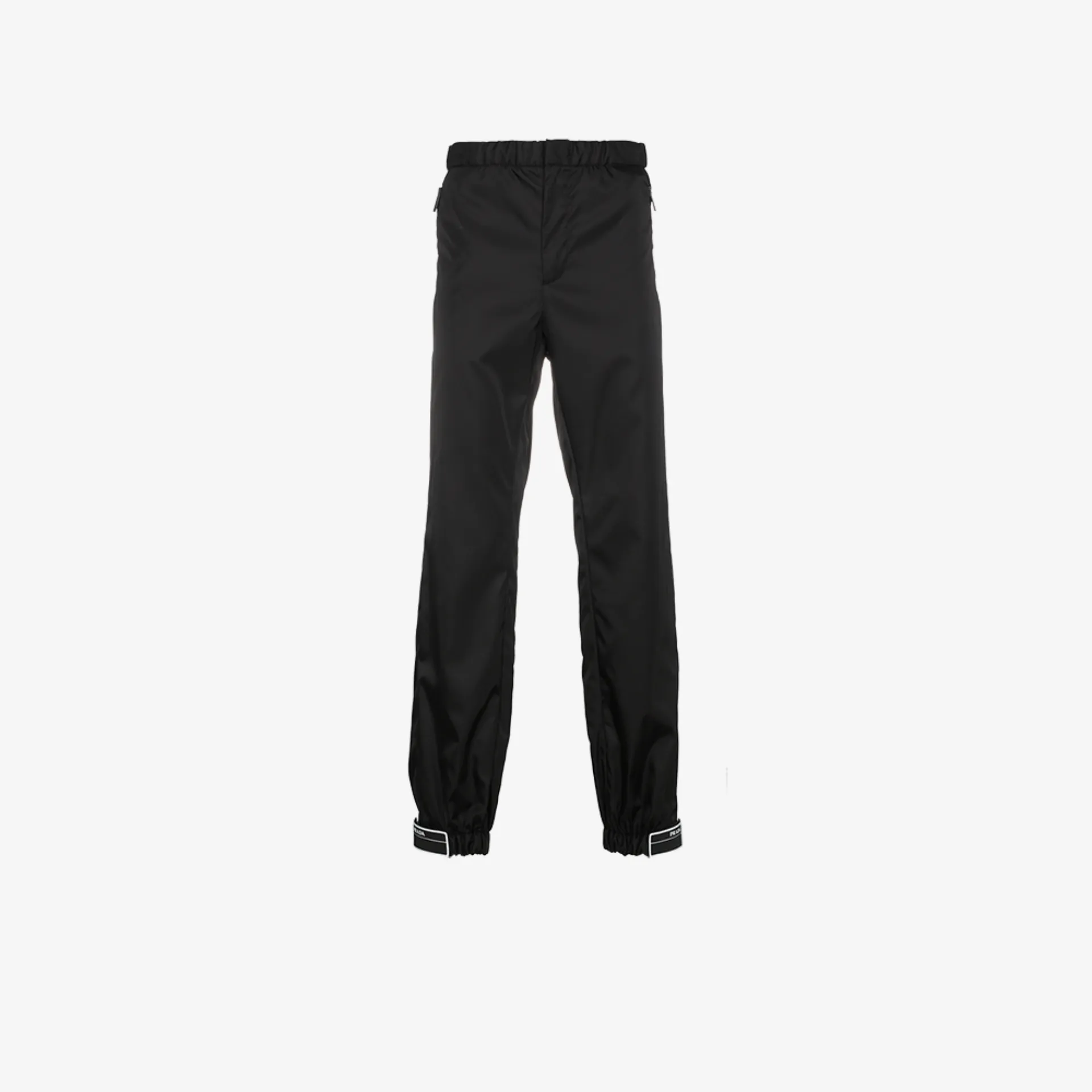 prada rubber tag track pants