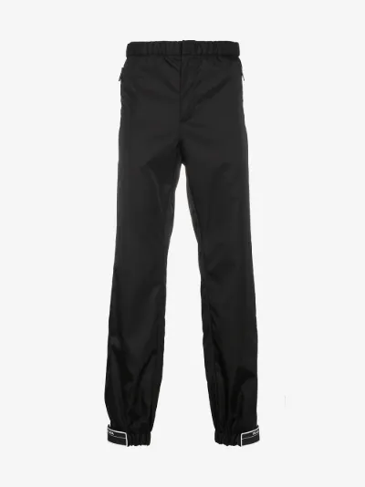 prada rubber tag track pants