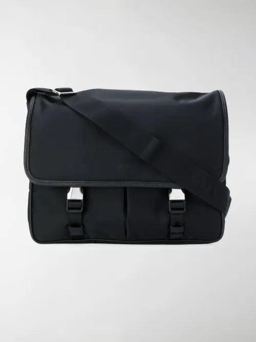Prada - Safety buckle logo satchel