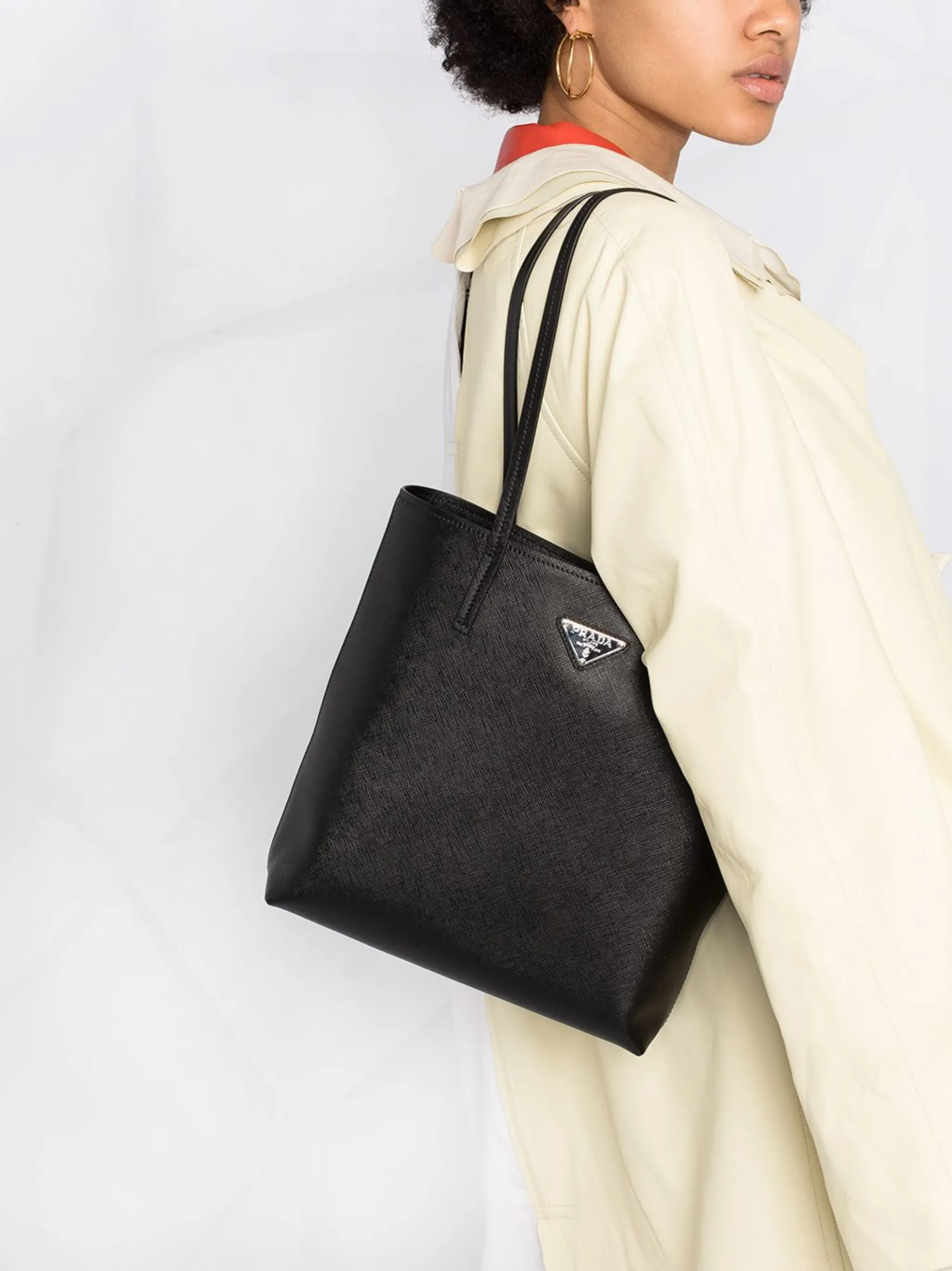 Calf leather bag prada online