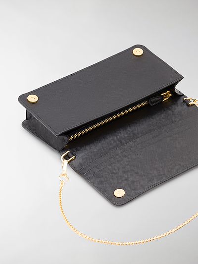 prada logo plaque mini bag