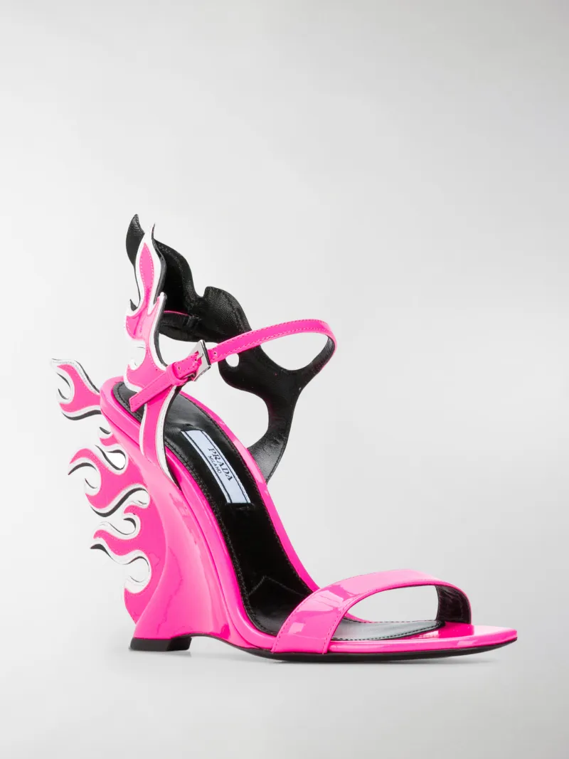 Prada Sandali 100 Flame rosa | MODES