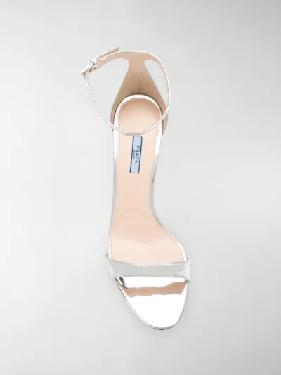 Prada sandali con tacco a stiletto - di colore nero farfetch spillo neri -  Stileo.it