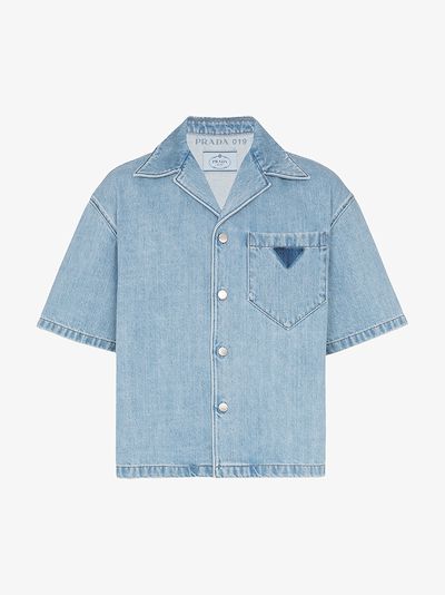 prada denim shirt