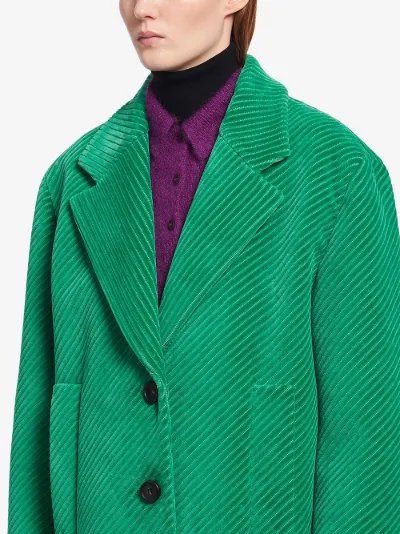 prada green coat