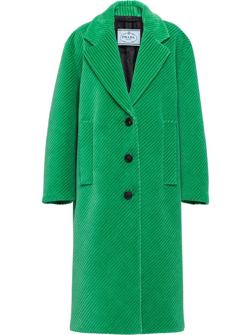 prada green coat