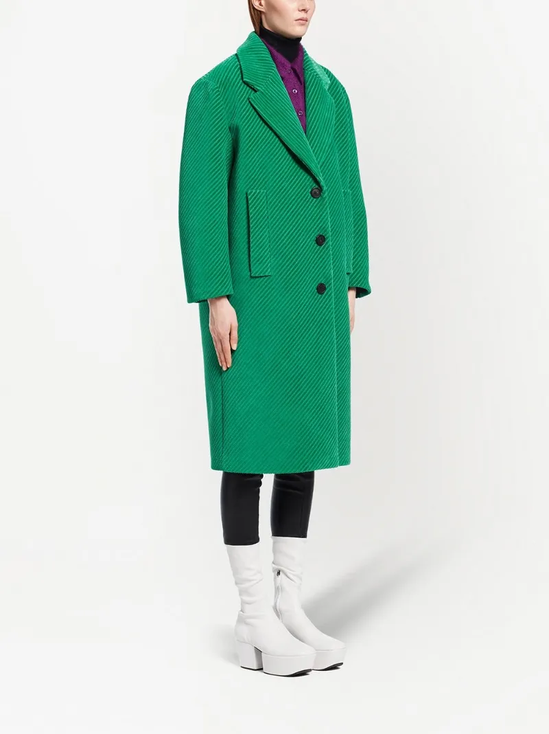 prada green coat